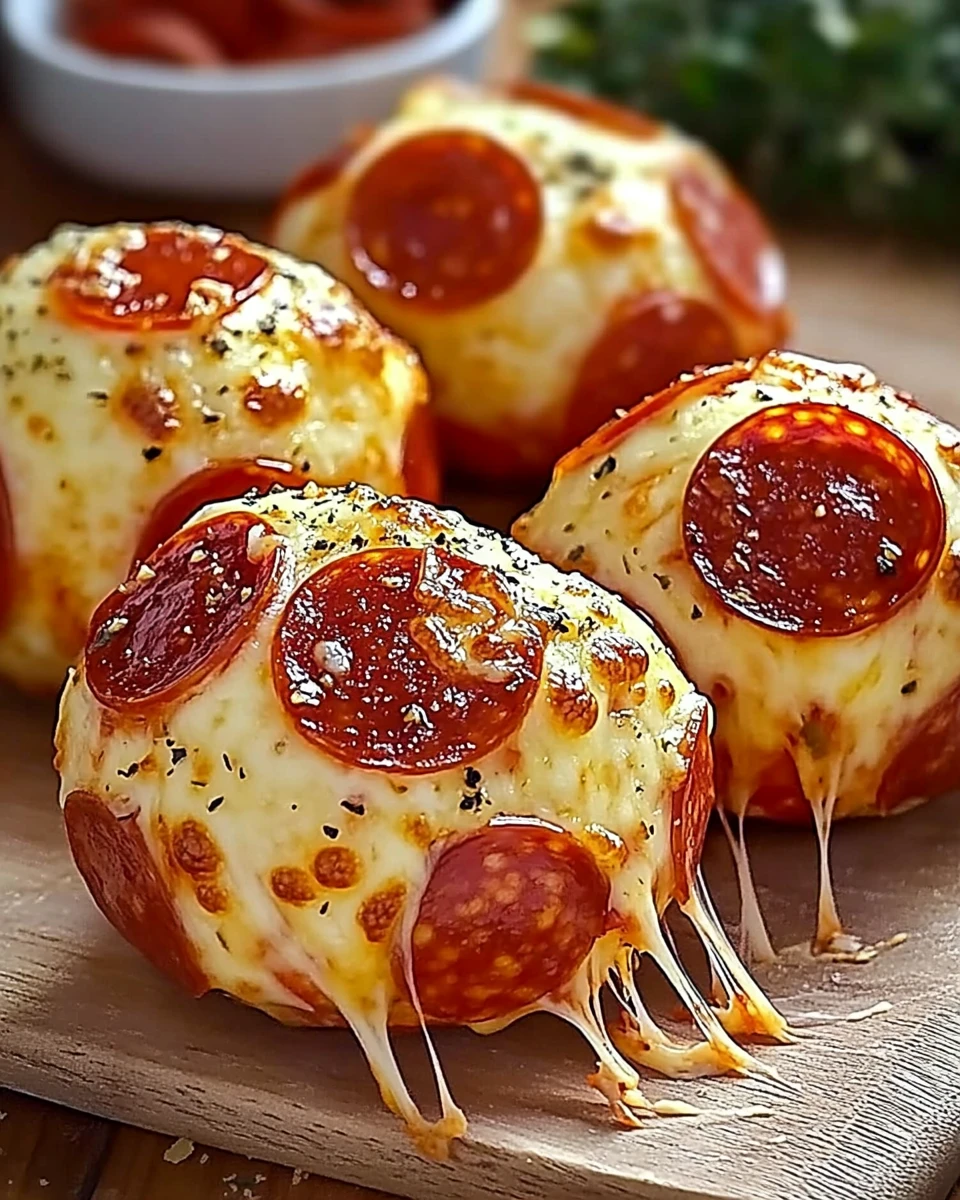 Easy Pepperoni Pizza Bombs