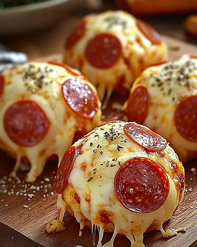 Easy Pepperoni Pizza Bombs