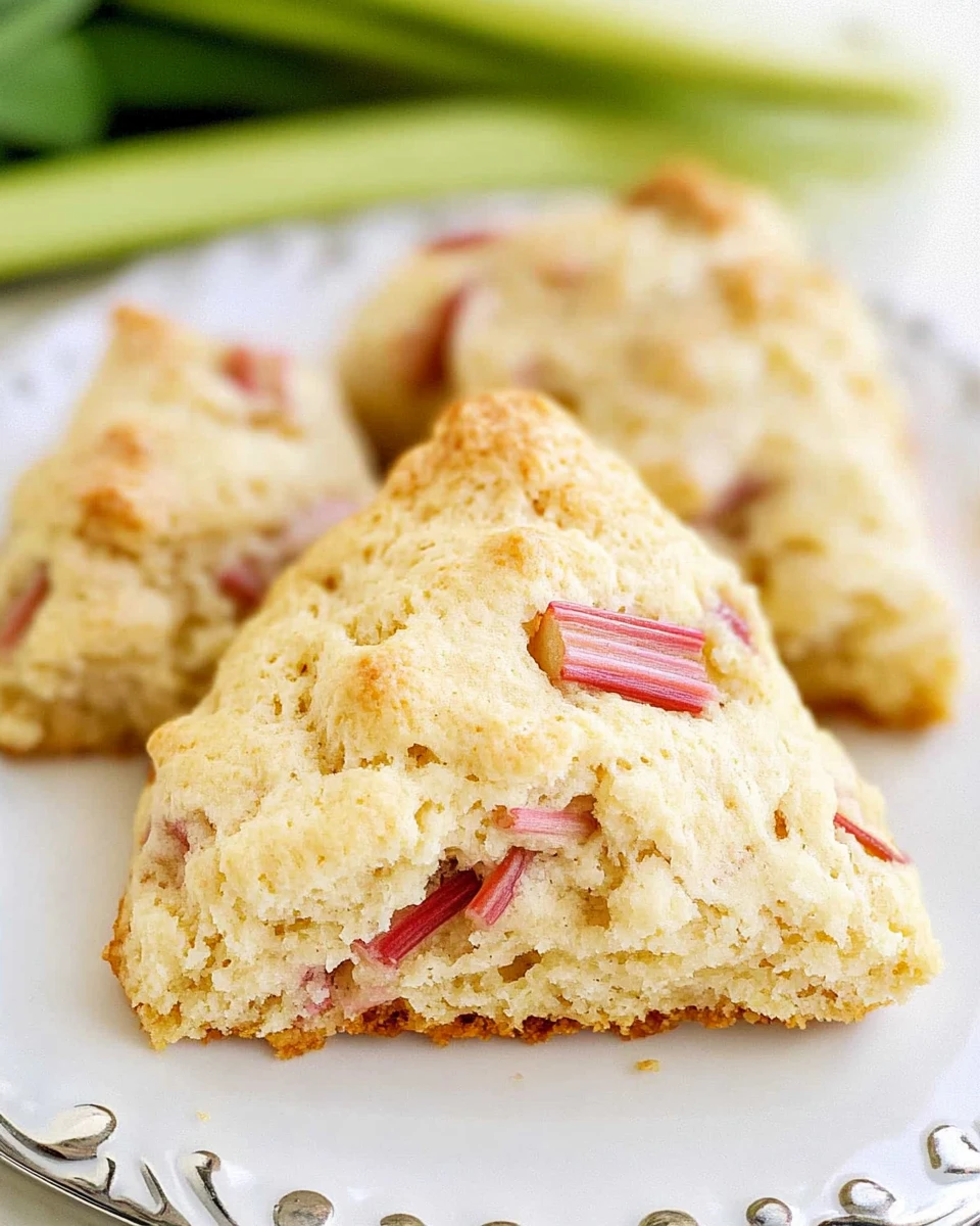 Easy Rhubarb Scones