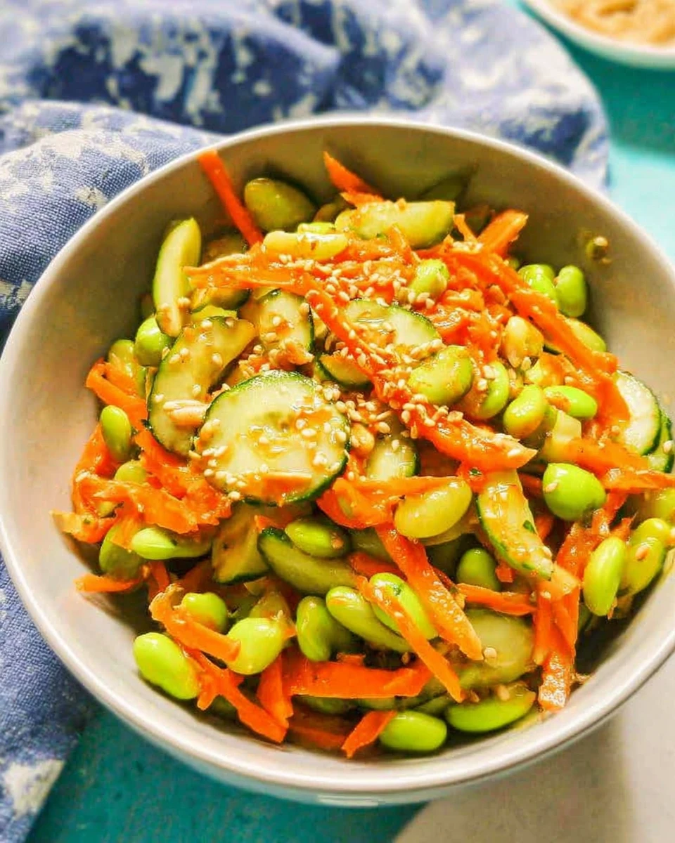 Edamame, Carrot and Cucumber Salad