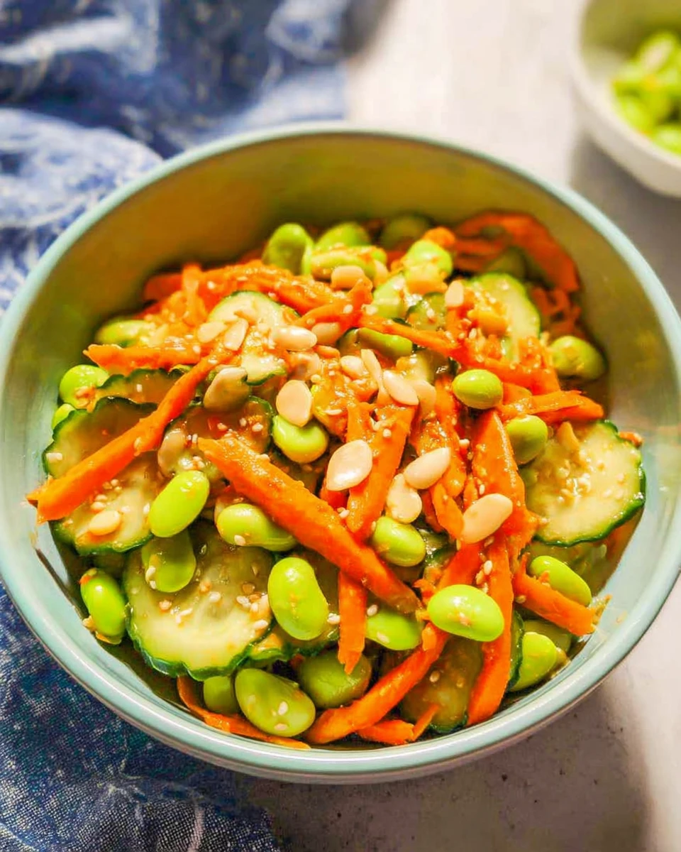 Edamame, Carrot and Cucumber Salad