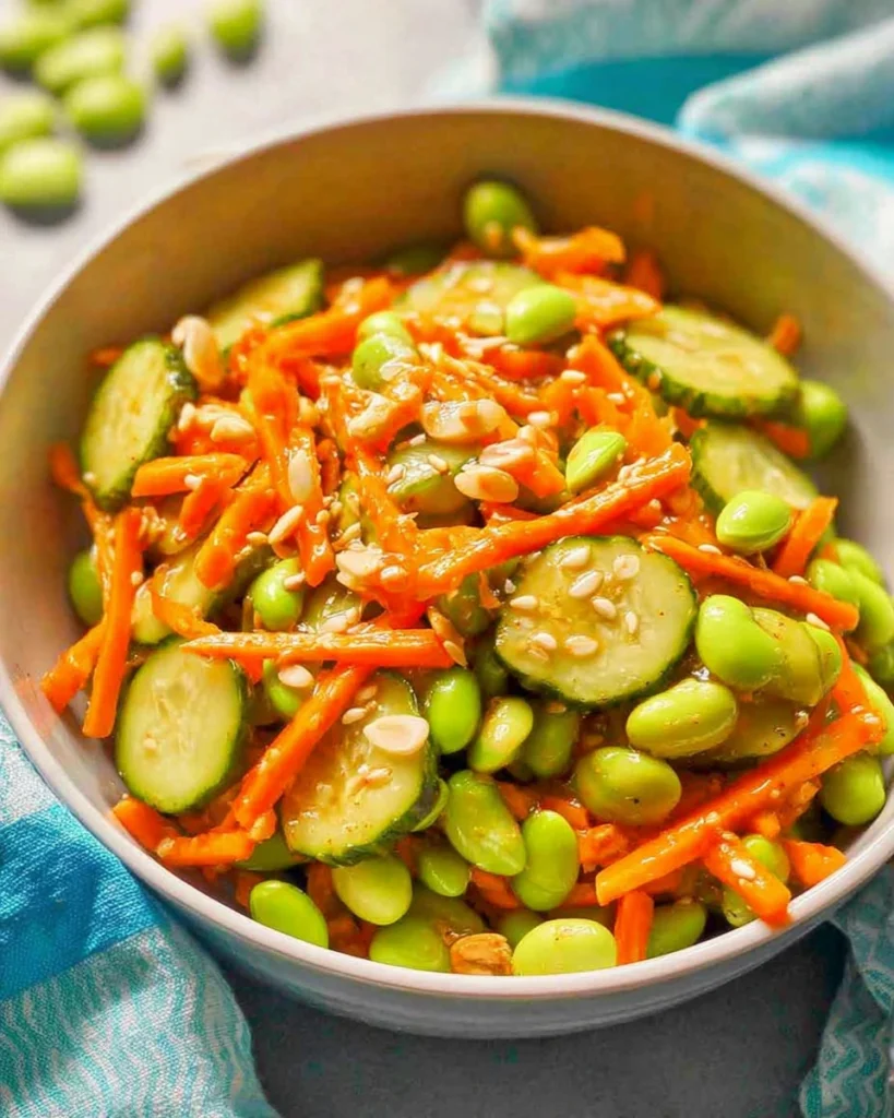 Edamame, Carrot and Cucumber Salad