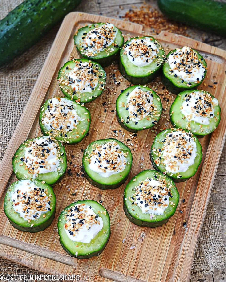 Everything Bagel Cucumber Bites