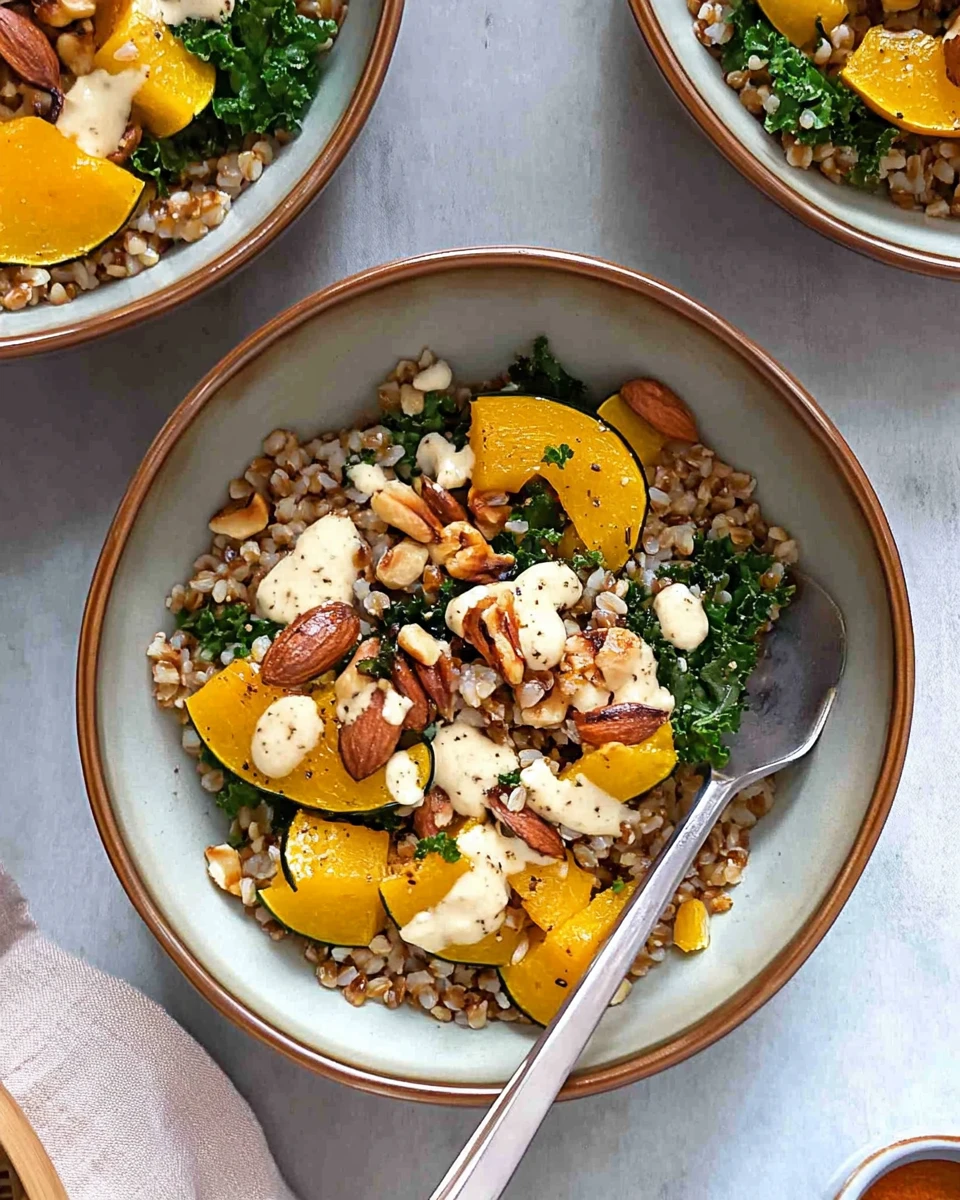 Fall Grain Bowls with Roasted Delicata Squash