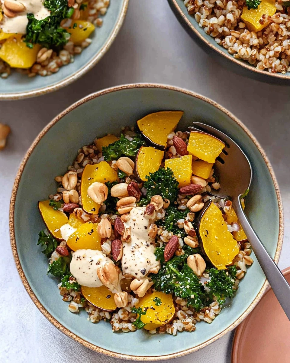 Fall Grain Bowls with Roasted Delicata Squash