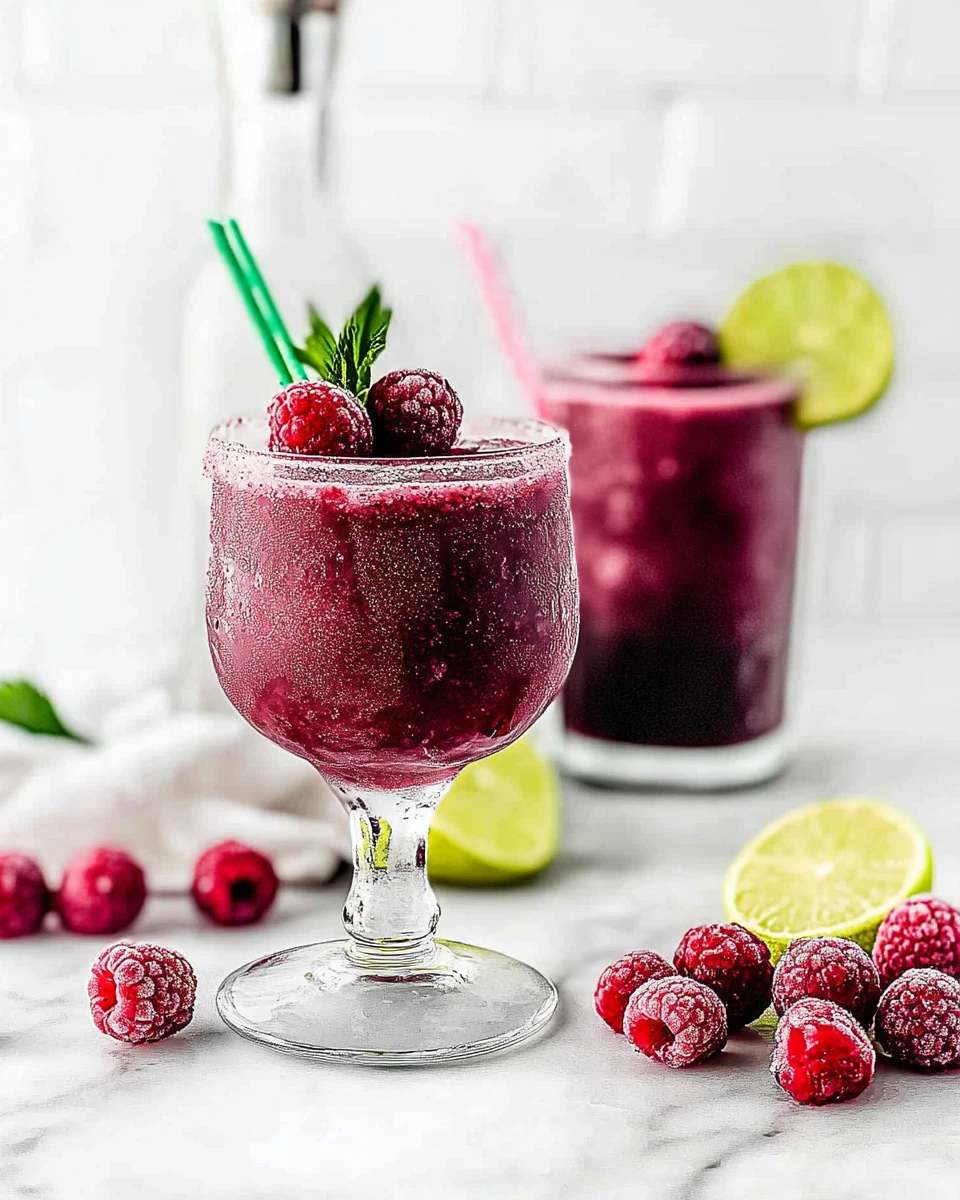 Frozen Cherry Raspberry Daiquiri