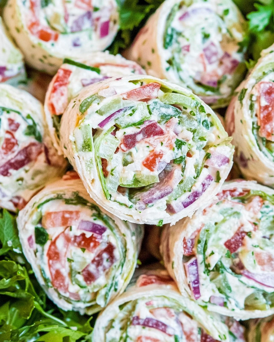 Greek Salad Pinwheels