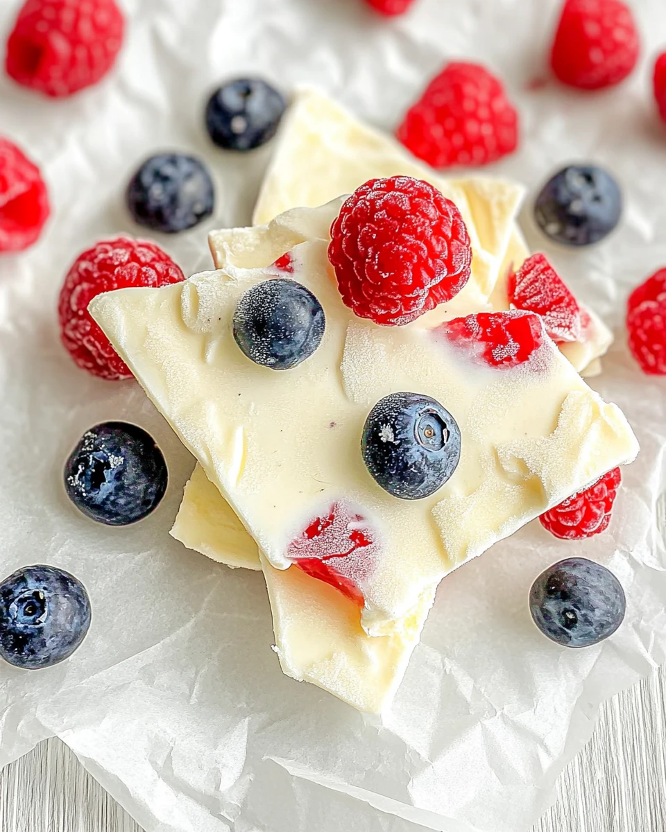 Healthy Frozen Greek Yogurt Bark