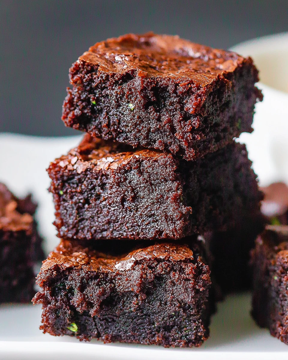 Healthy Zucchini Brownies