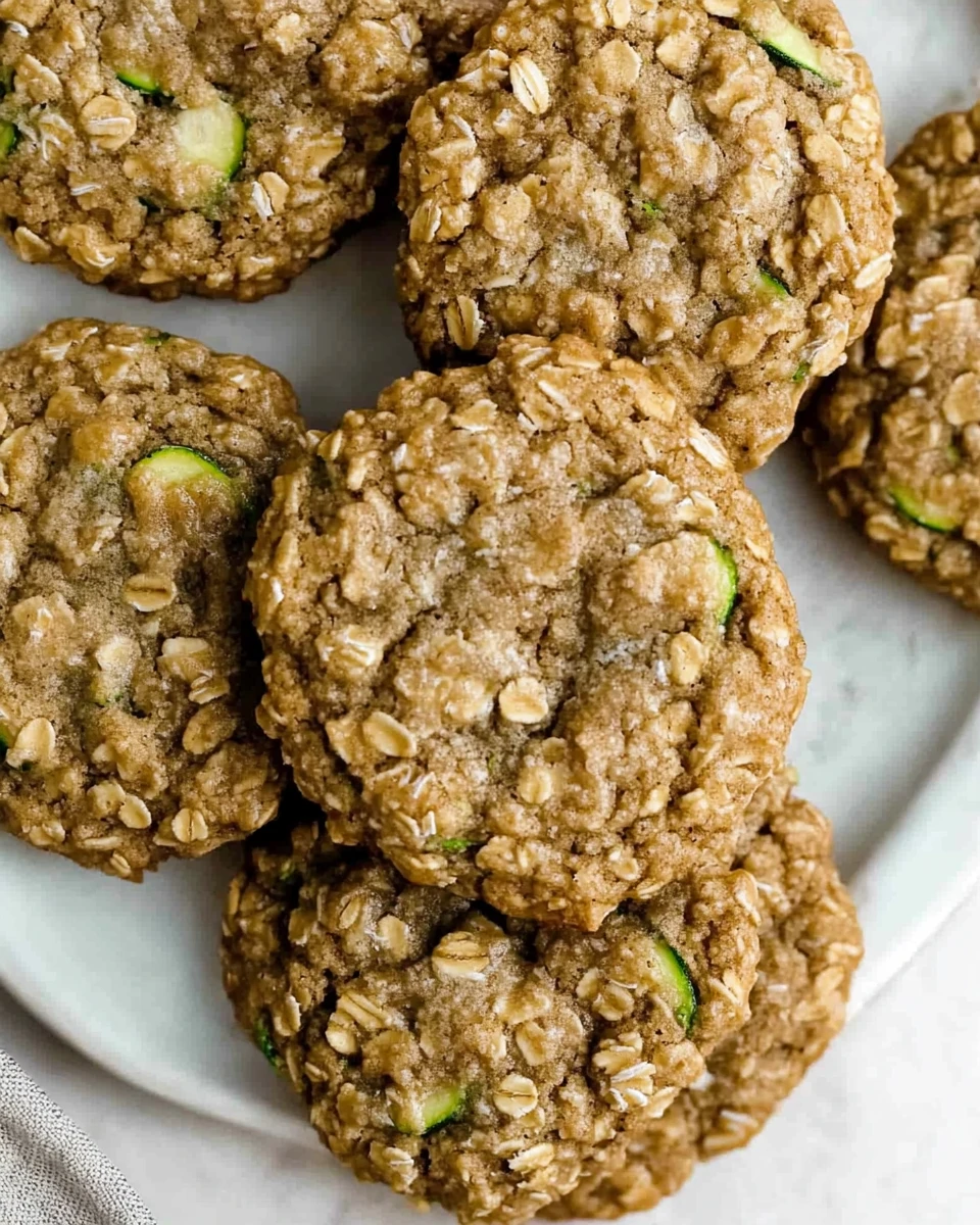 Healthy Zucchini Oatmeal Cookies