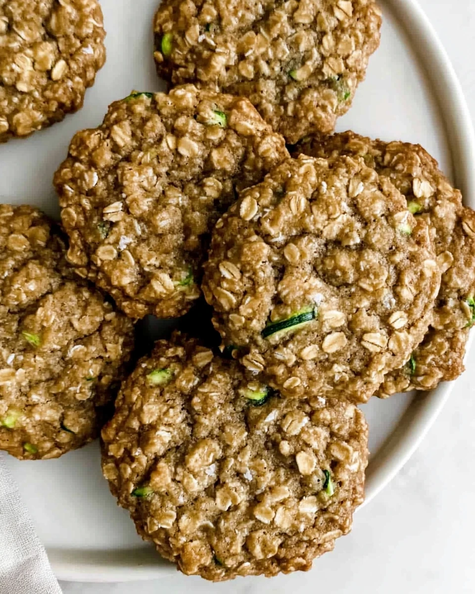 Healthy Zucchini Oatmeal Cookies