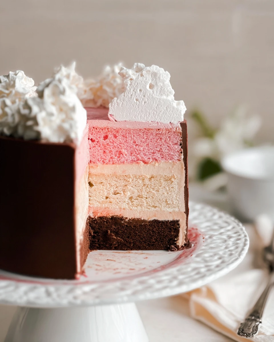 High Altitude Neapolitan Cake