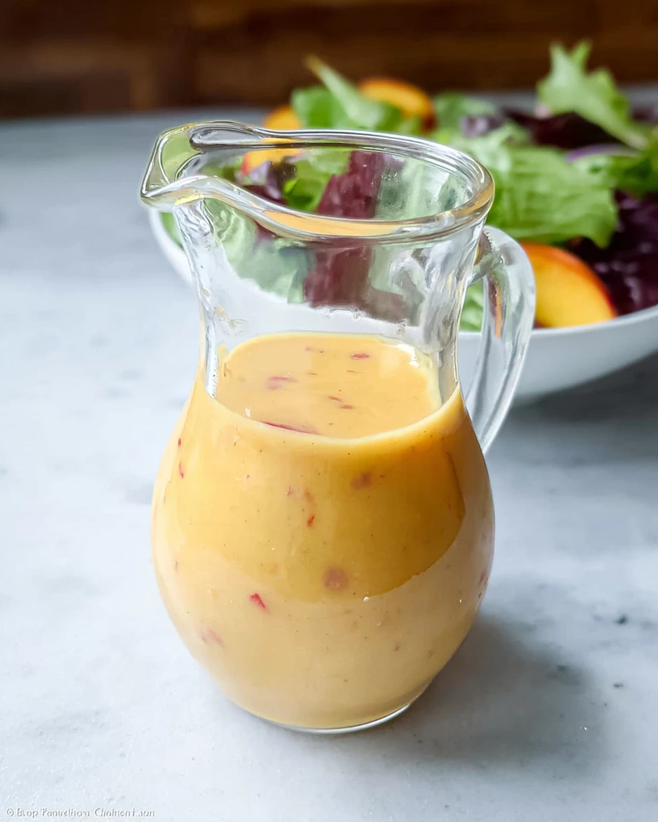 Homemade Sweet Peach Salad Dressing