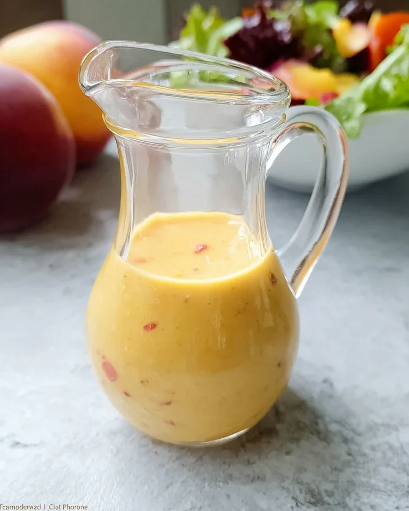 Homemade Sweet Peach Salad Dressing