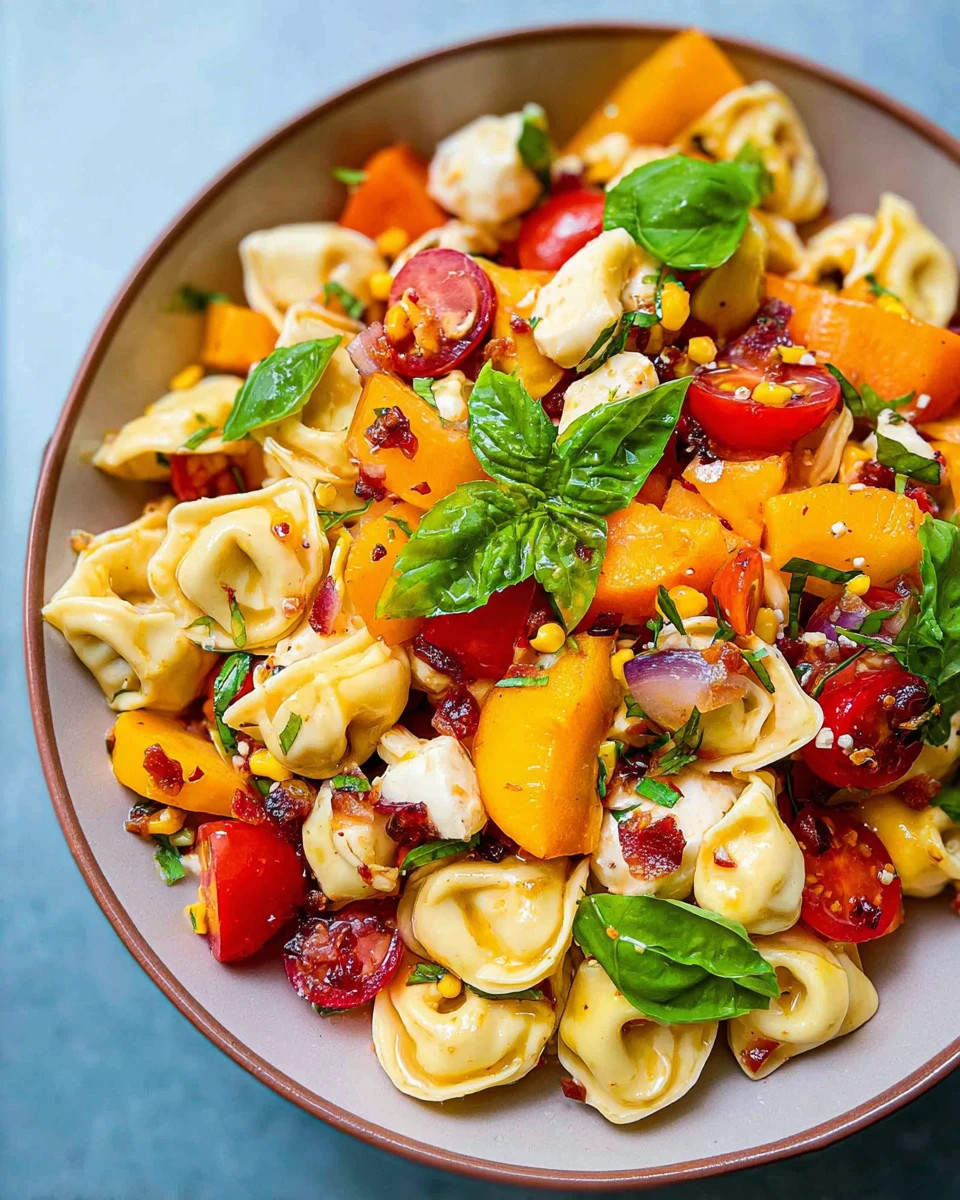 Hot Honey Tortellini Pasta Salad