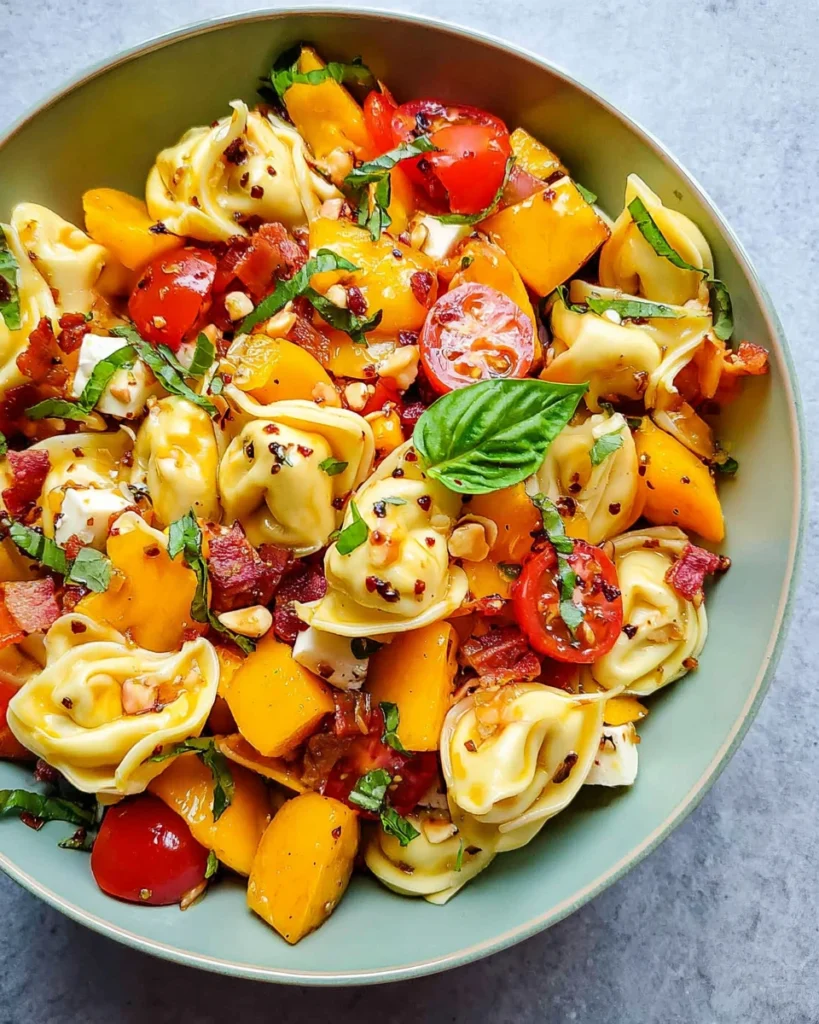 Hot Honey Tortellini Pasta Salad