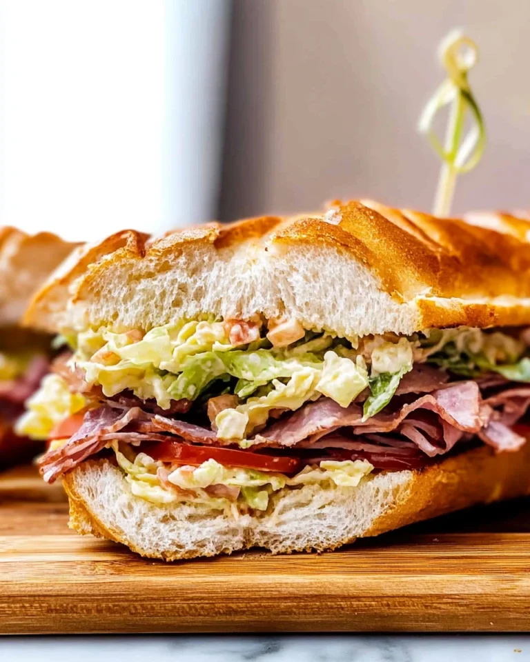 Italian Grinder Sandwich (TikTok Salad Sandwich)