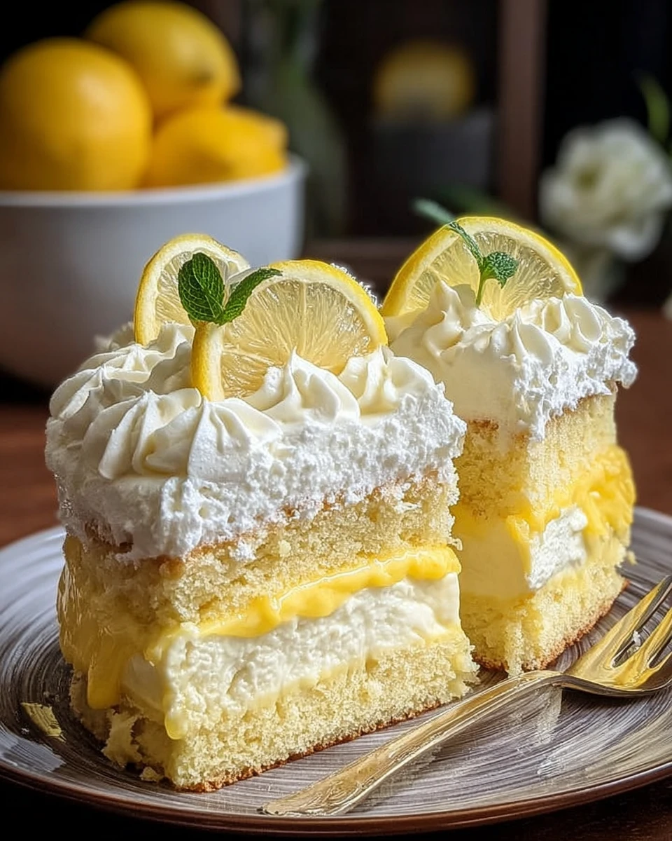 Italian Lemon Cream Cake