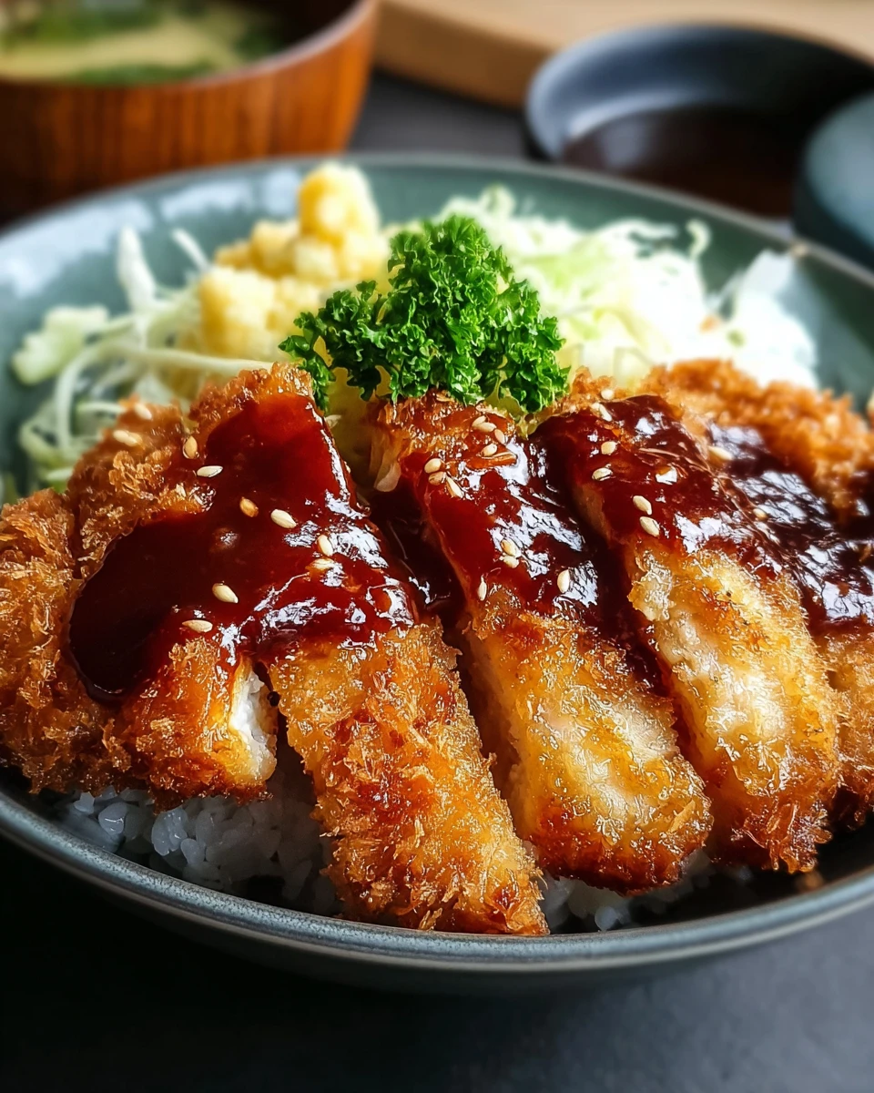 Japanese Katsu Bowls with Tonkatsu Sauce