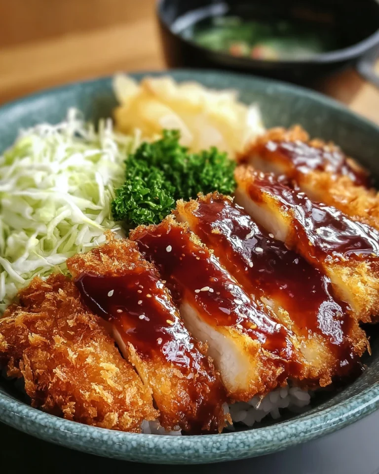 Japanese Katsu Bowls with Tonkatsu Sauce