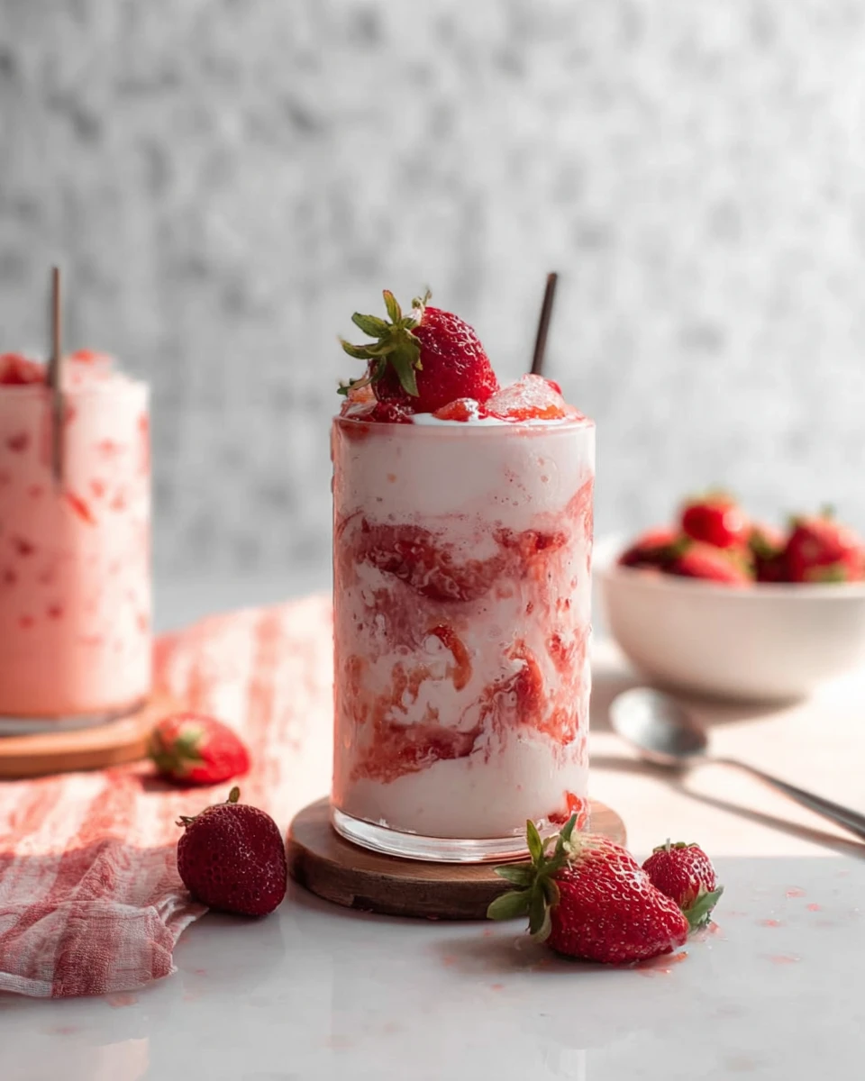 Korean Strawberry Milk