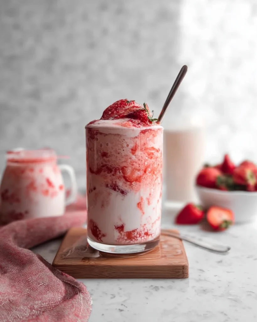 Korean Strawberry Milk