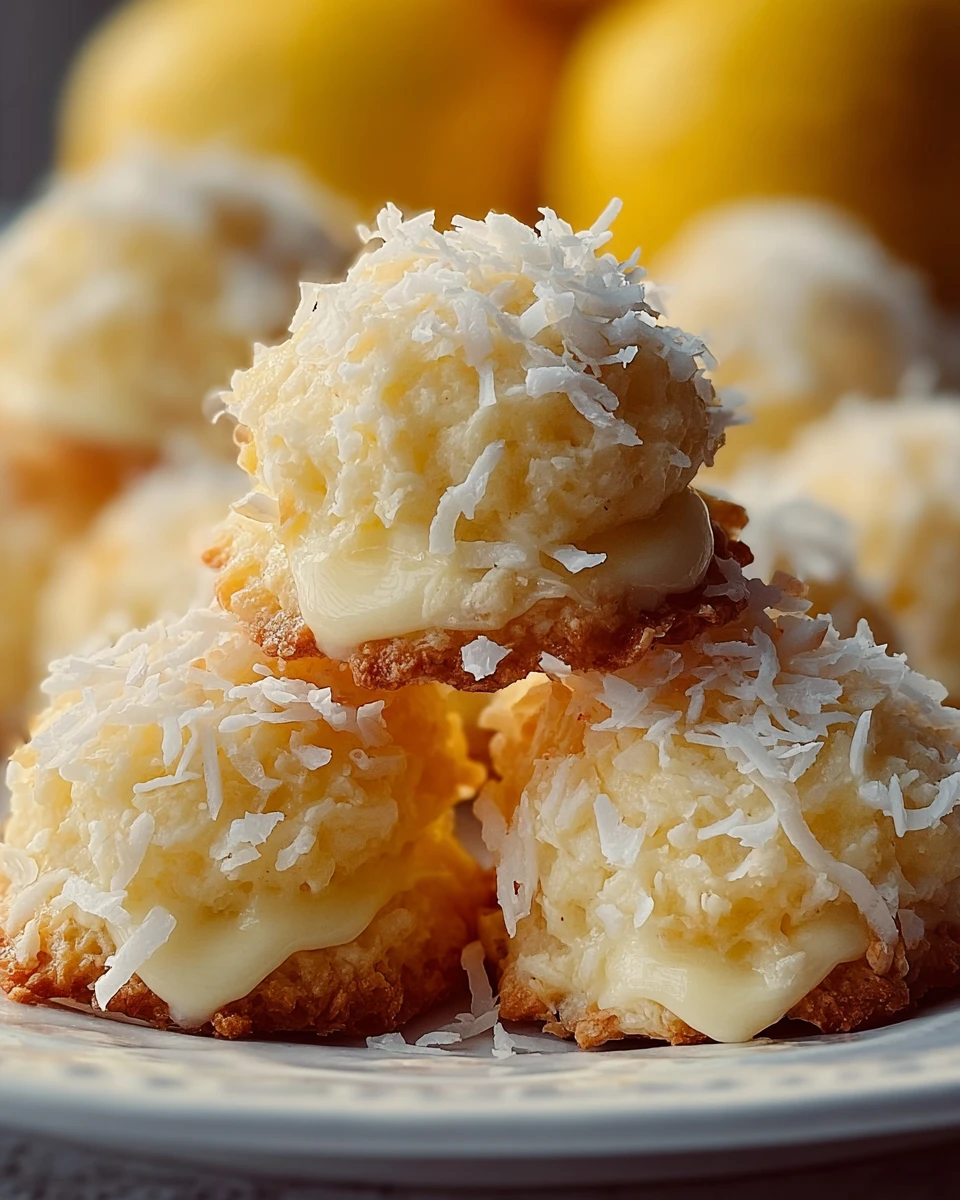 Lemon Coconut Cheesecake Cookies