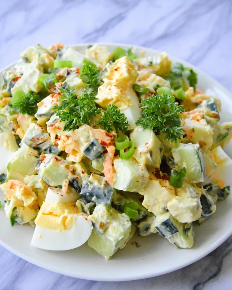 Low Carb Cucumber Egg Salad