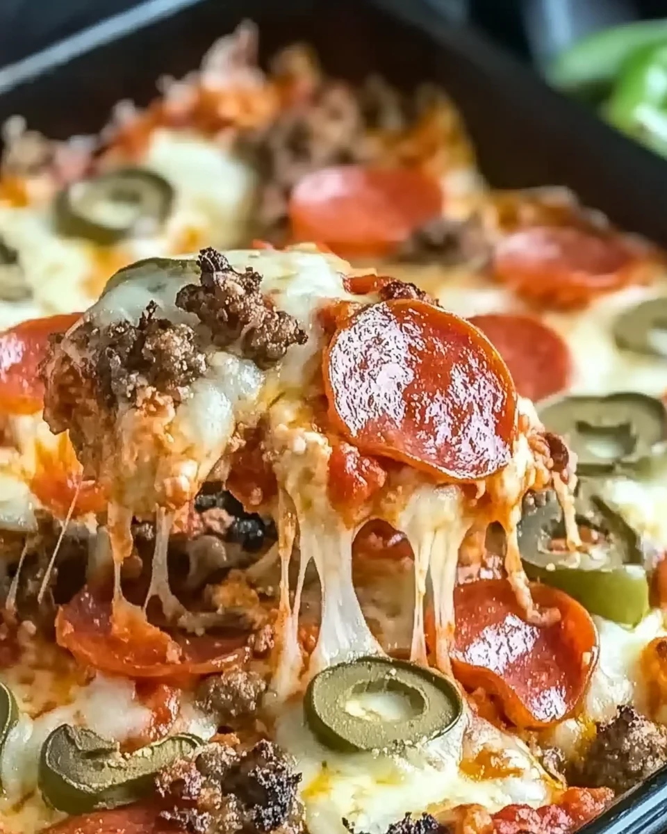 Low Carb Pizza Casserole