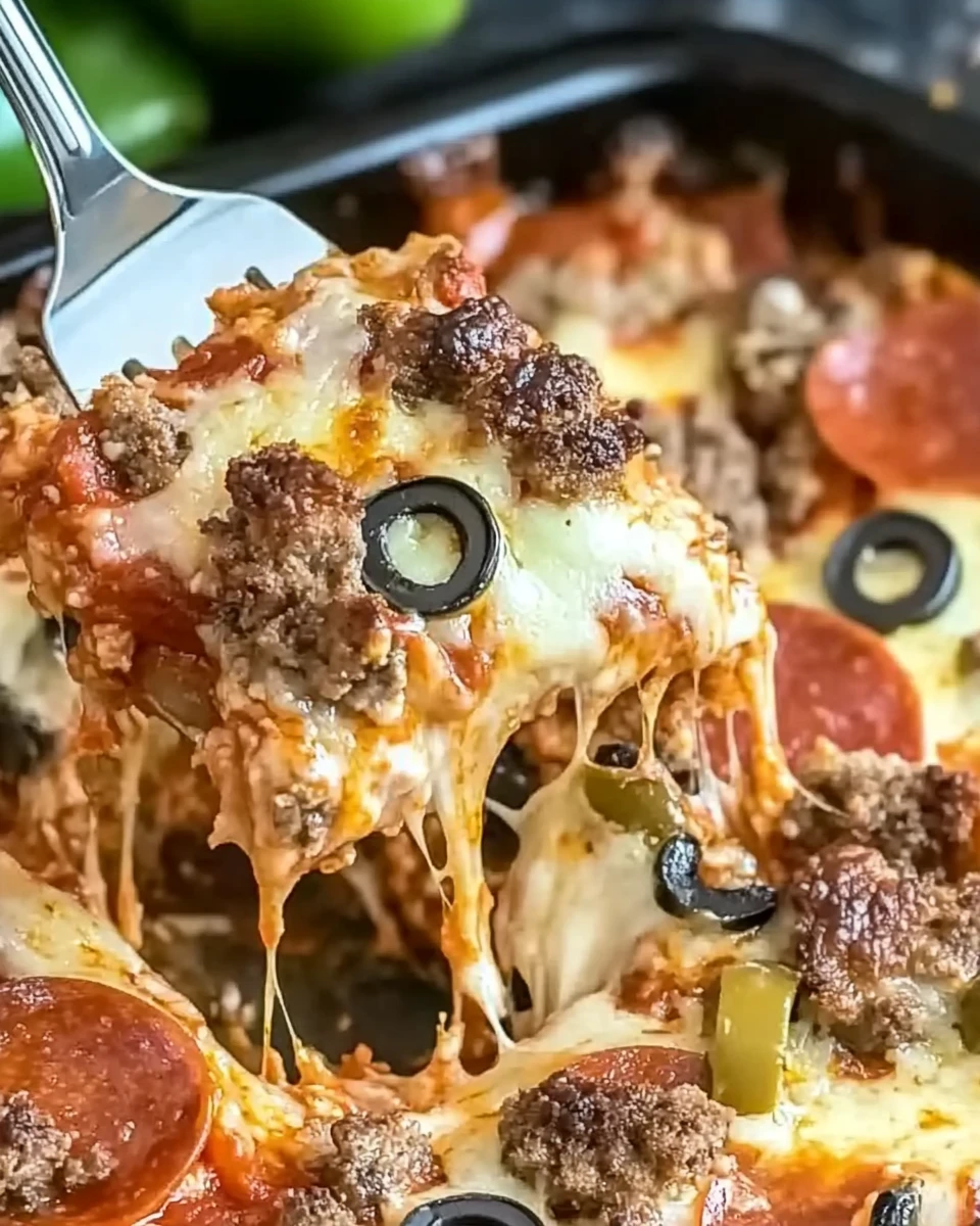 Low Carb Pizza Casserole
