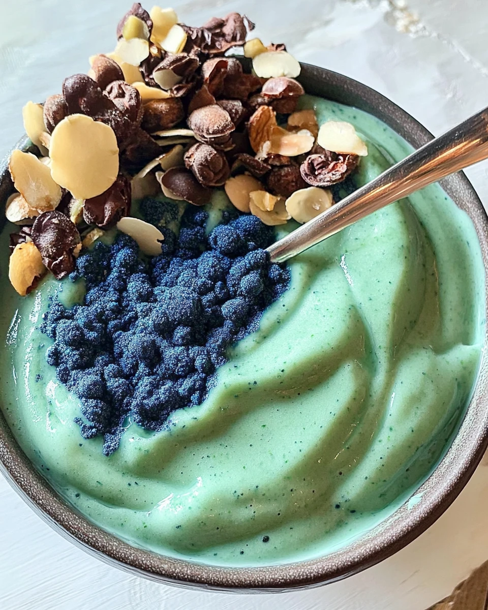 Ocean Smoothie Bowl with Blue Spirulina