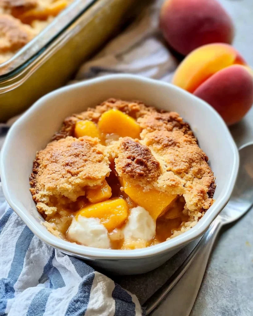 Old Fashioned Peach Cobbler