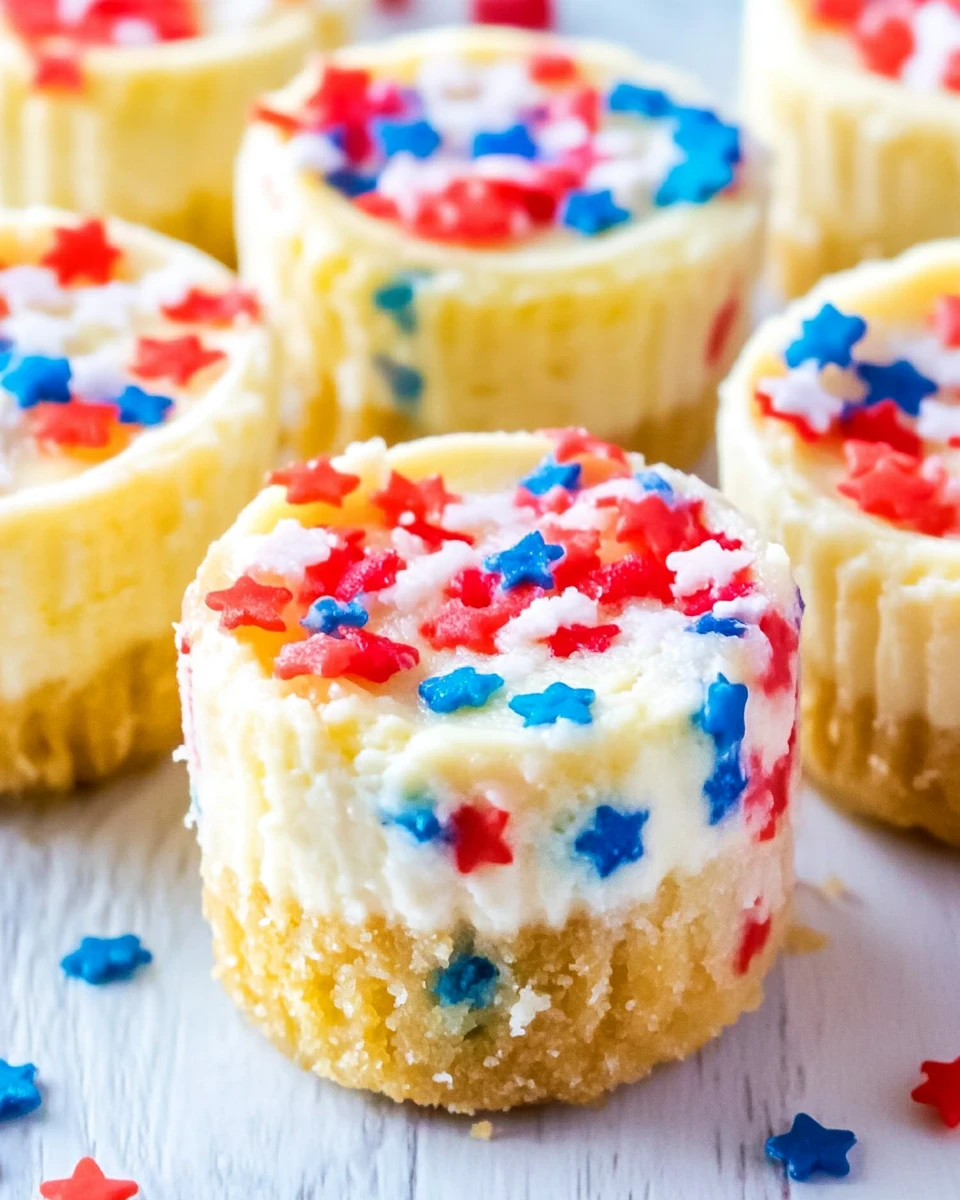 Patriotic Mini Cheesecakes