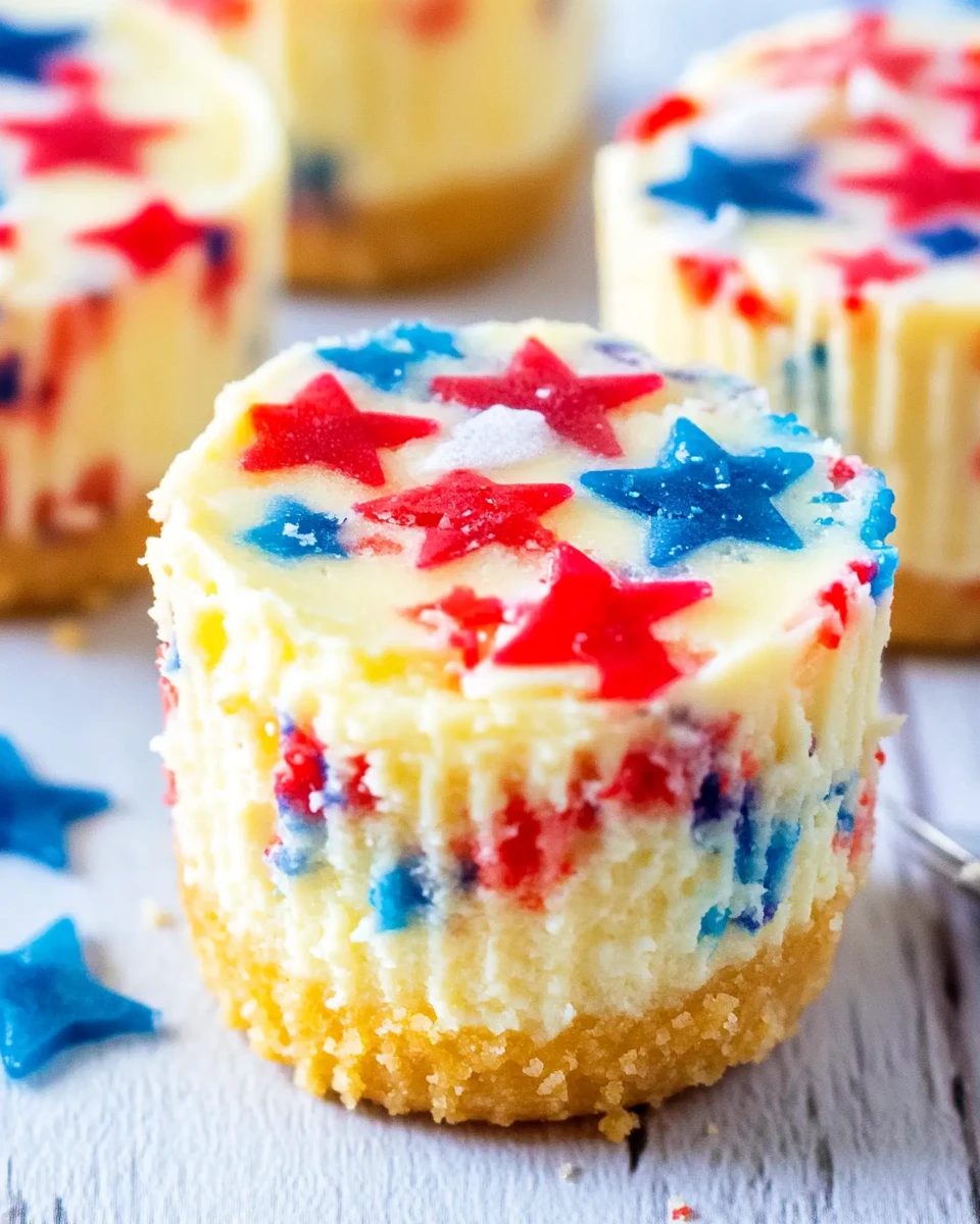 Patriotic Mini Cheesecakes
