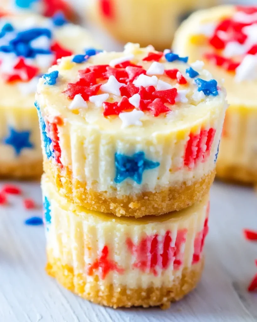 Patriotic Mini Cheesecakes