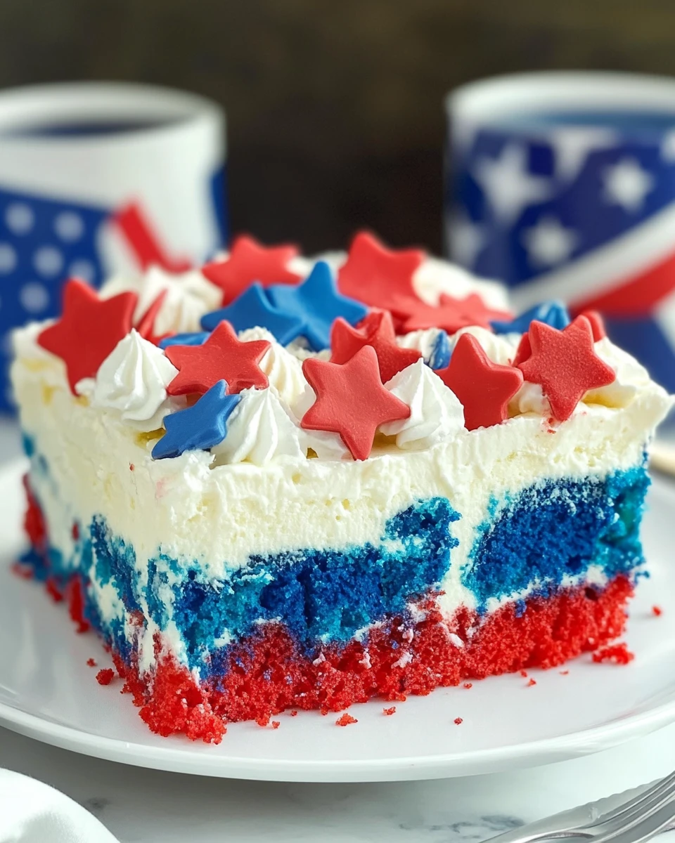 Patriotic Poke Cake