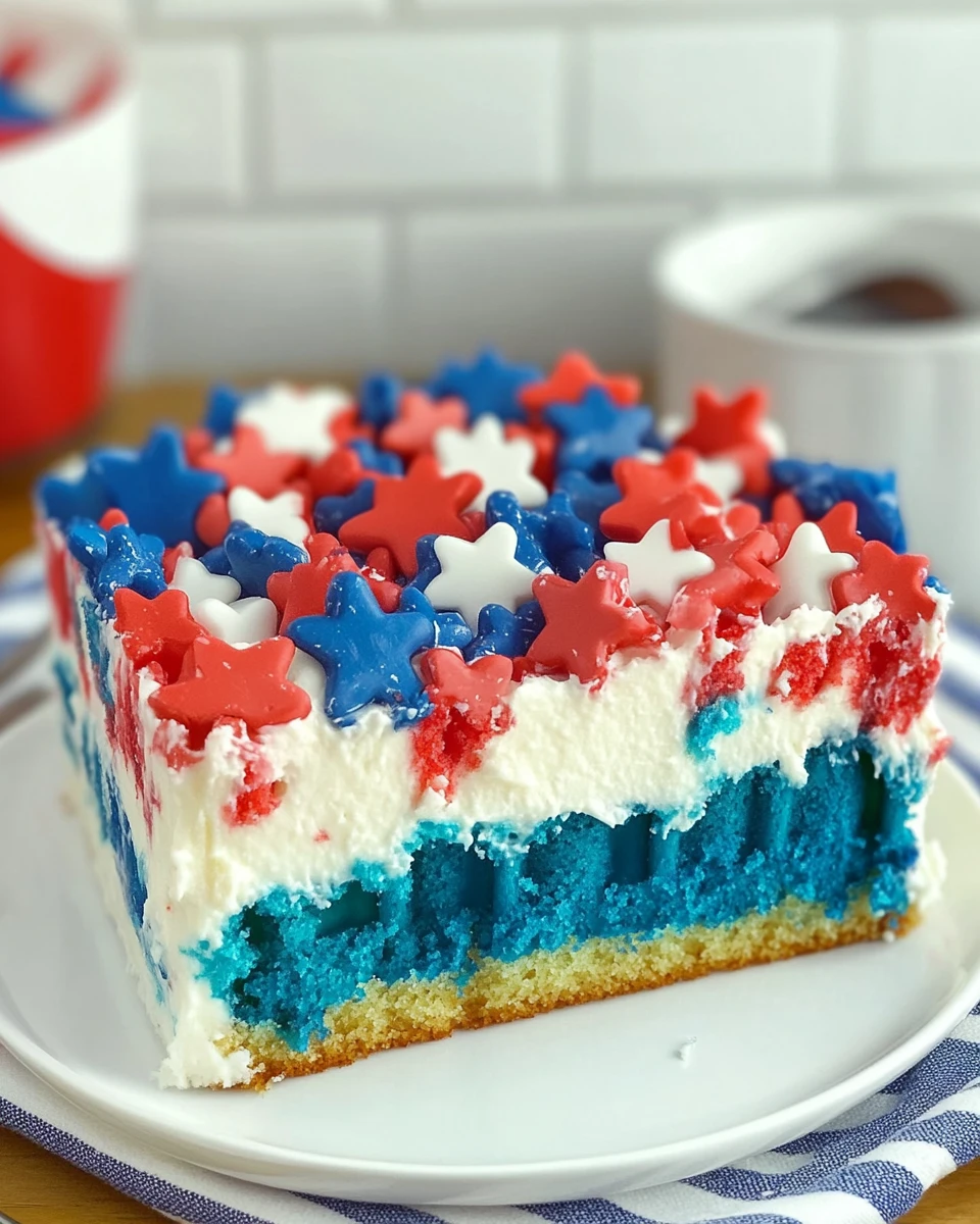 Patriotic Poke Cake