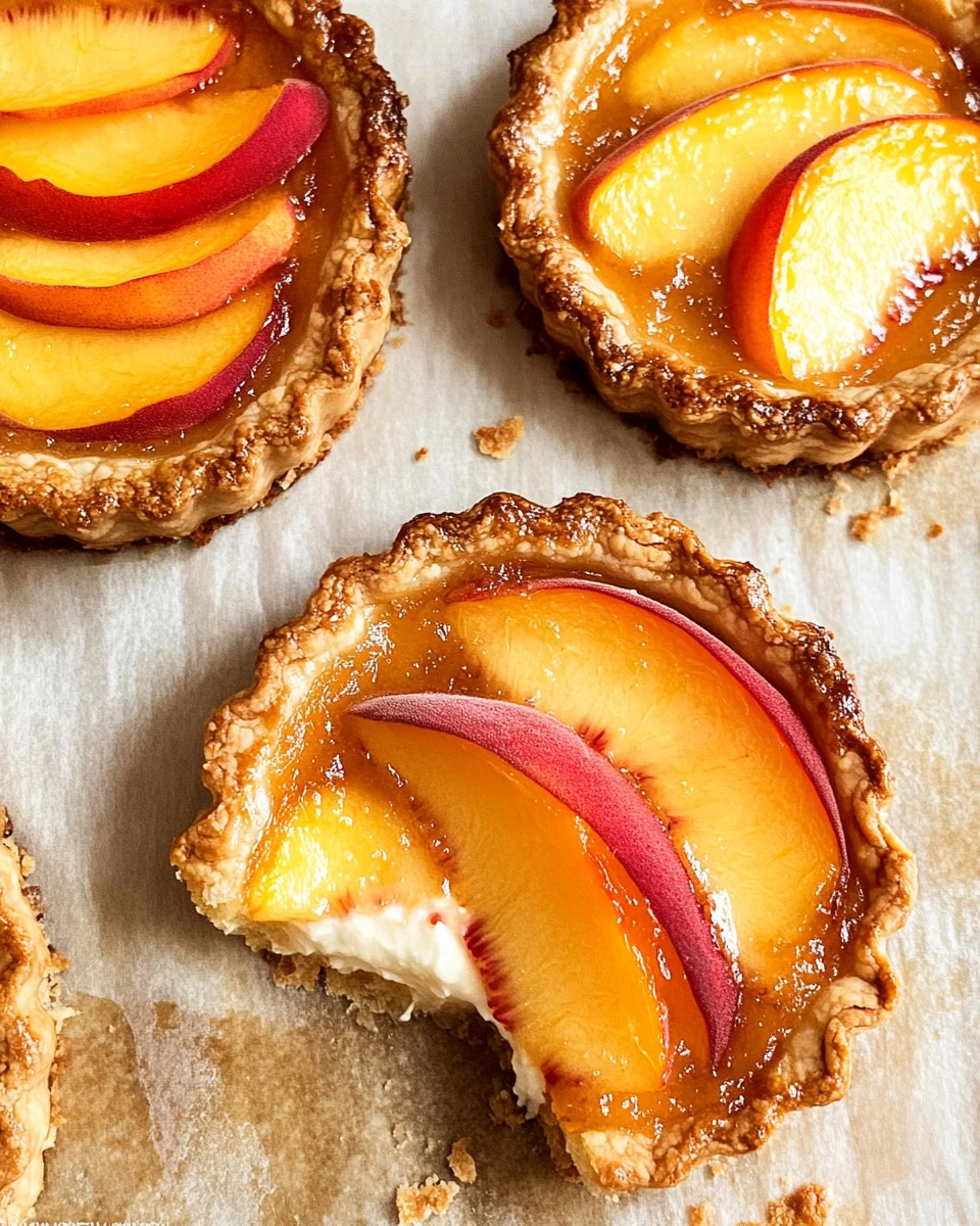 Peach and Cream Cheese Mini Tarts