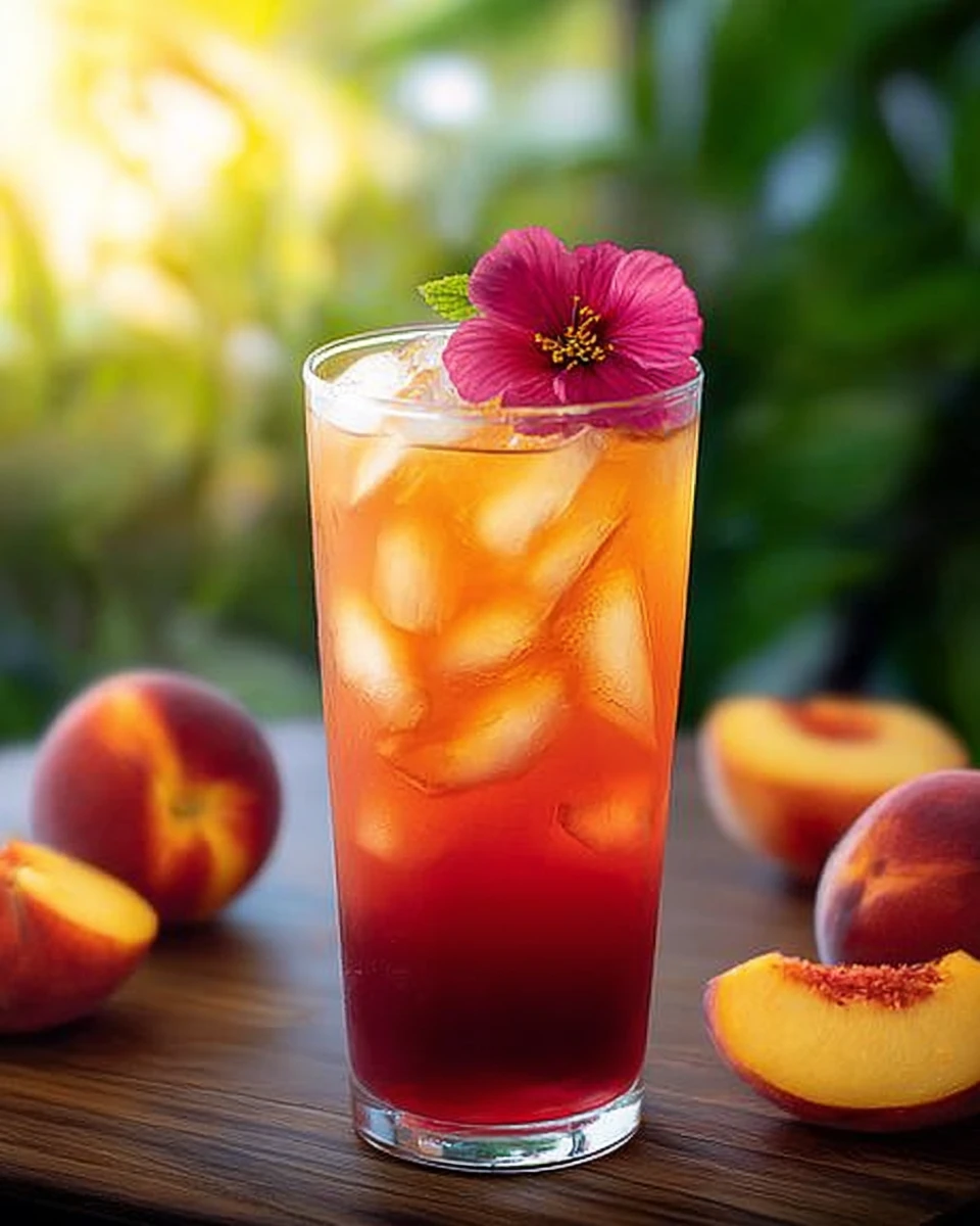 Peach Hibiscus Sunset Tea