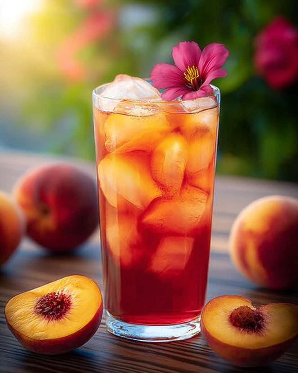 Peach Hibiscus Sunset Tea