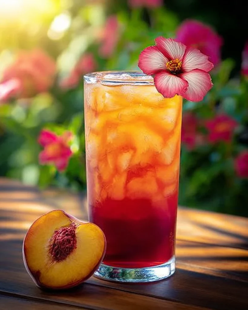 Peach Hibiscus Sunset Tea