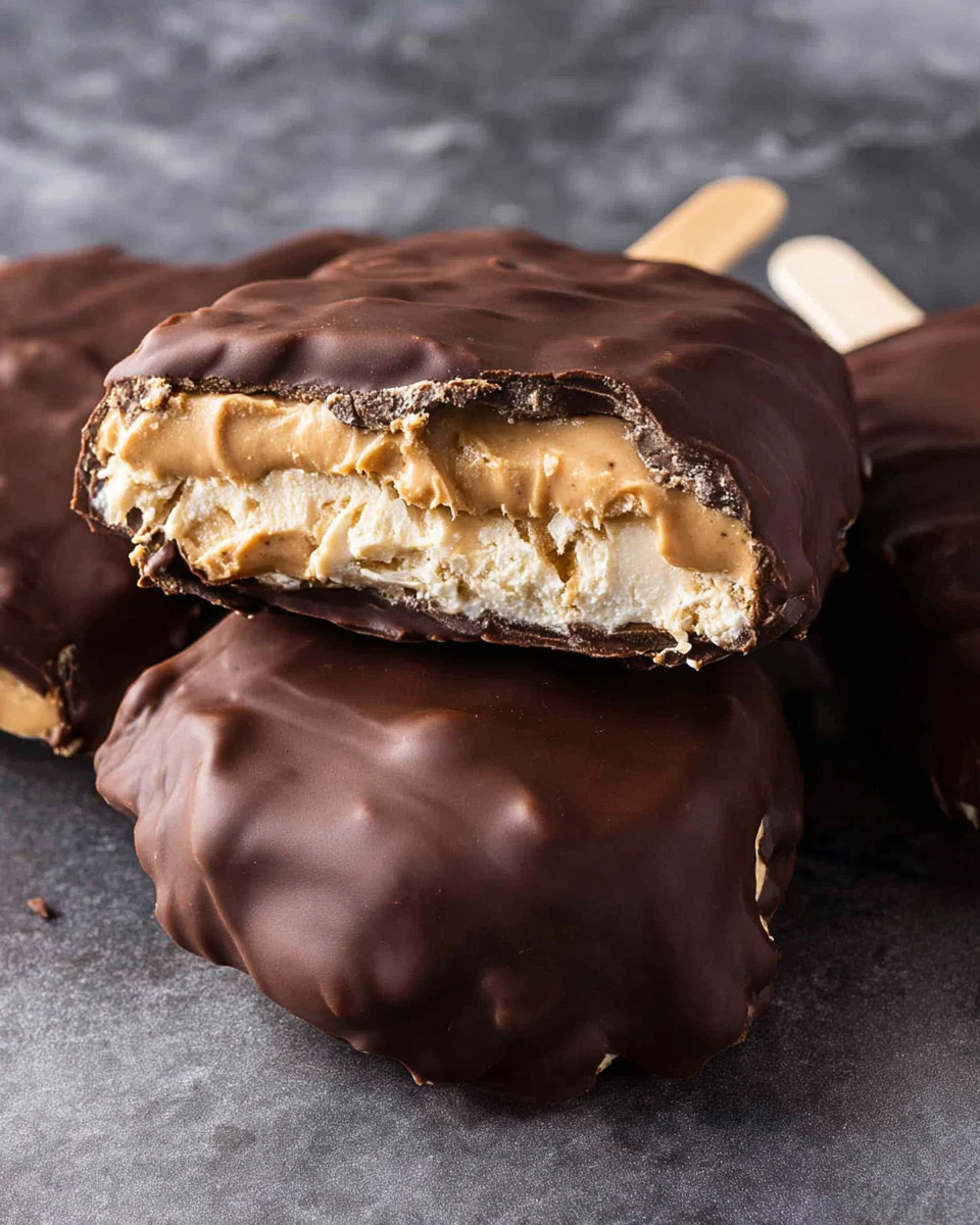Peanut Butter Frozen Yogurt Bars
