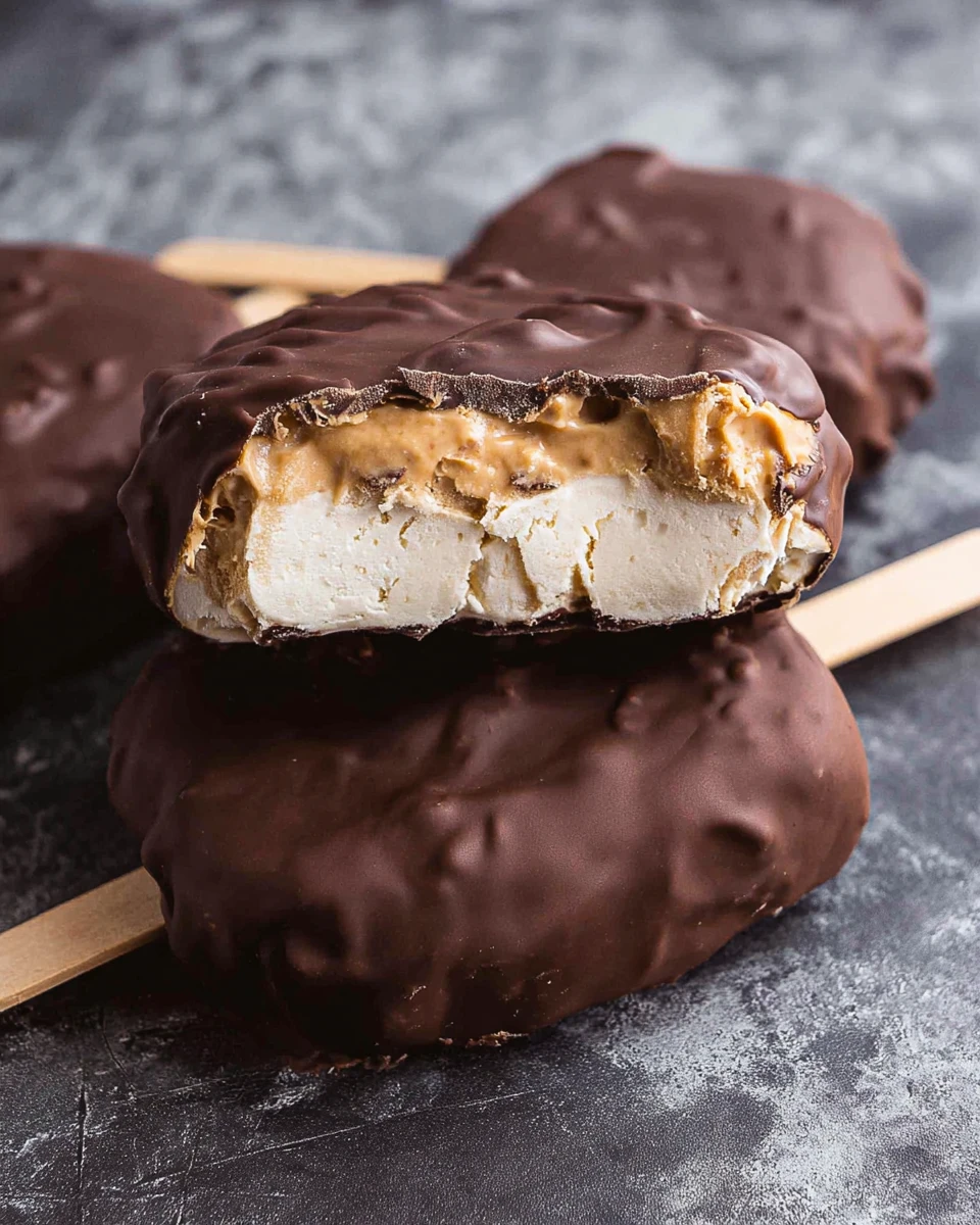 Peanut Butter Frozen Yogurt Bars