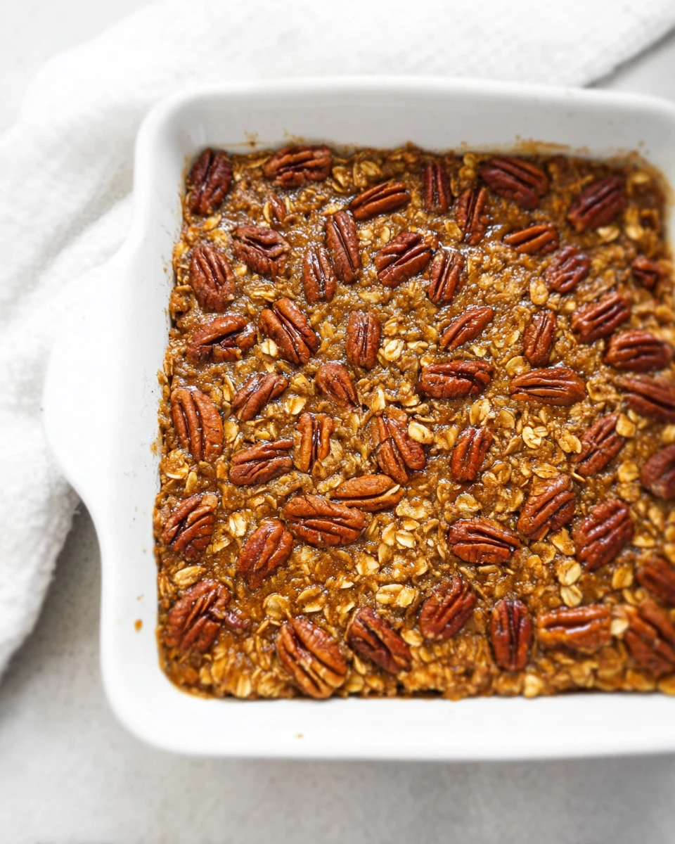 Pecan Pie Baked Oatmeal