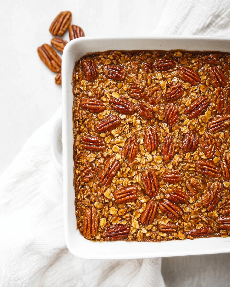 Pecan Pie Baked Oatmeal