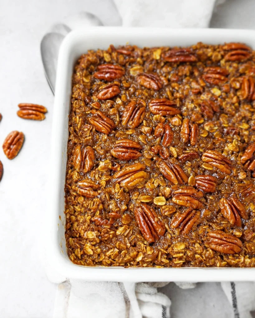 Pecan Pie Baked Oatmeal