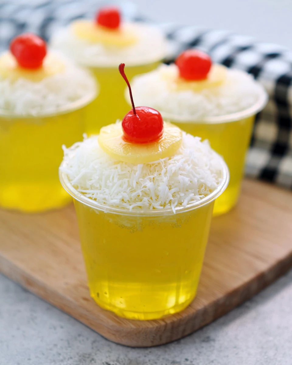 Pina Colada Jello Shots