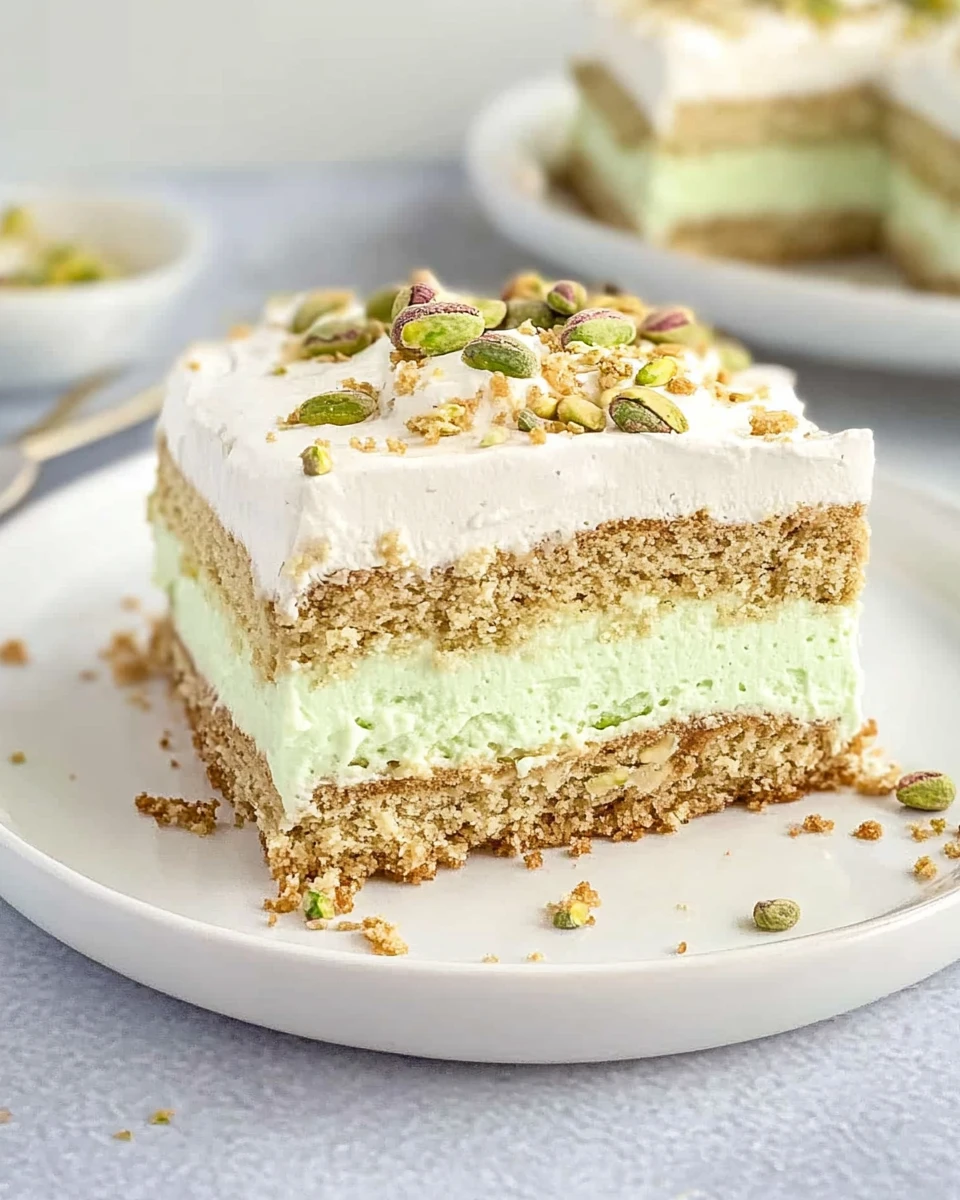 Pistachio Pudding Icebox Cake