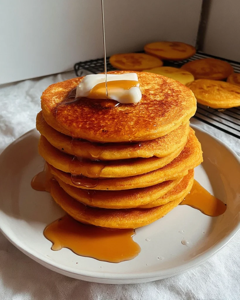 Pumpkin Cottage Cheese Pancakes