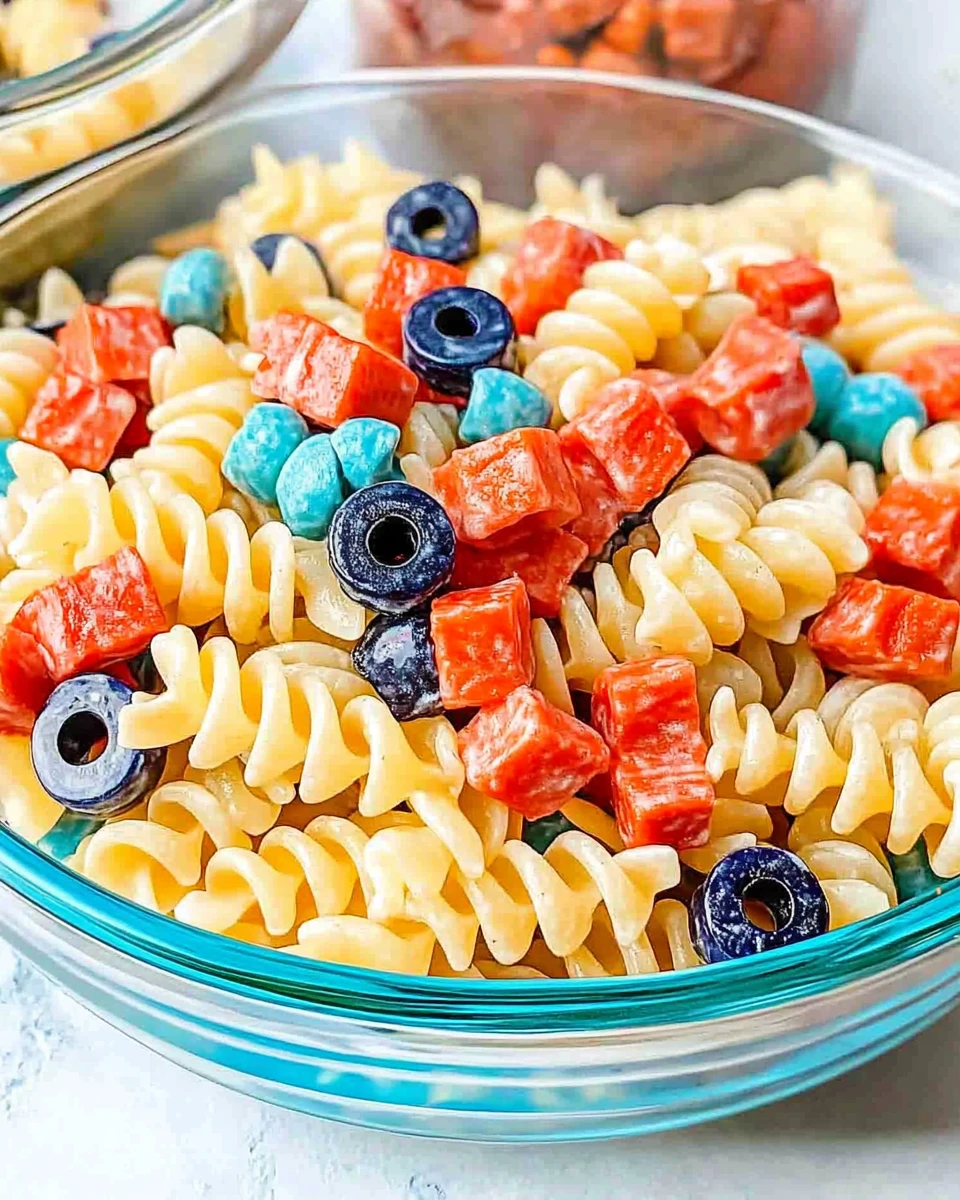 Red, White, and Blue Pasta Salad